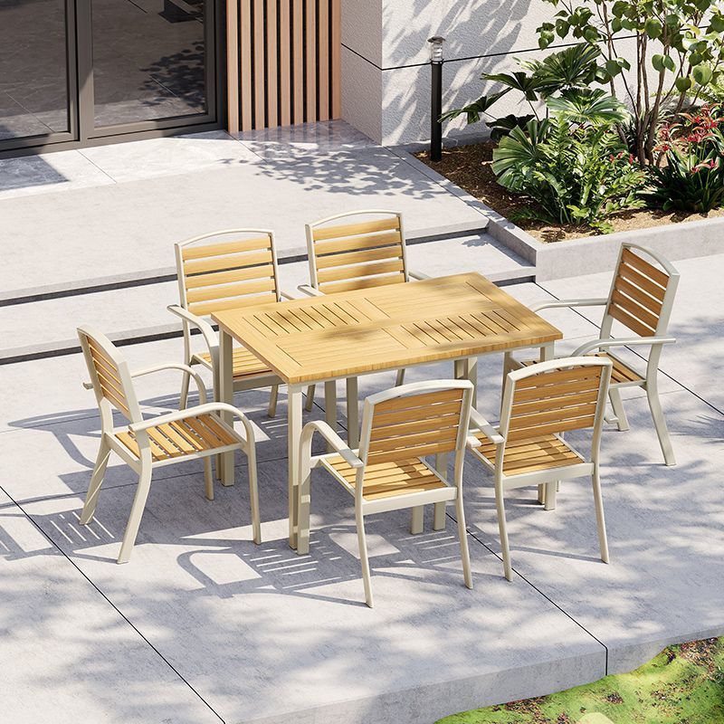 ODS007 - Outdoor Wood-Plastic Patio Table and Chair image 0