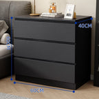 CBD027 - Elegant Drawer Dresser in Black | Modern Deep Storage Chest for Bedroom image 1