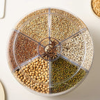 BOX001 - Divided Rotating Grain Rice Storage Box image 1