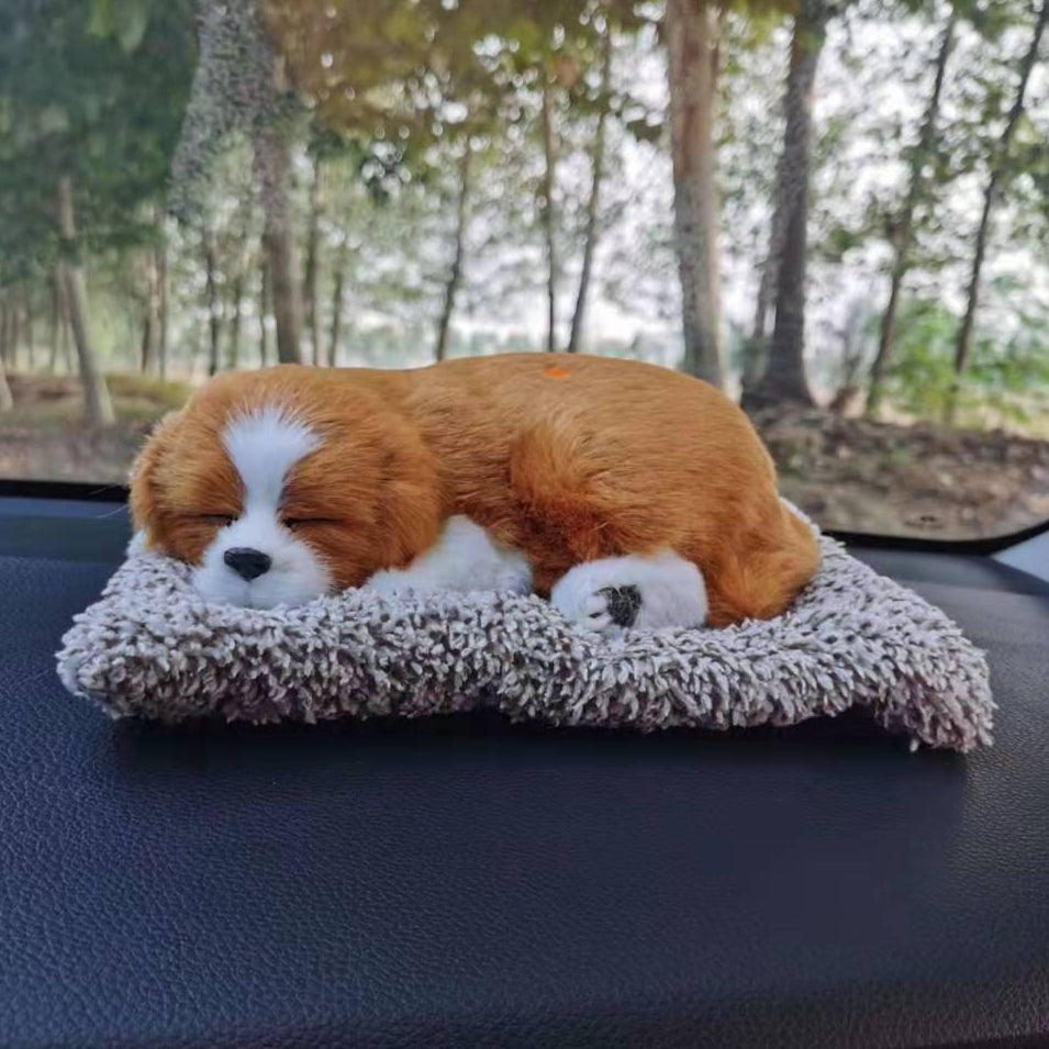 TYP-162 - Adorable Plush Sleeping Puppy Car Decor image 0