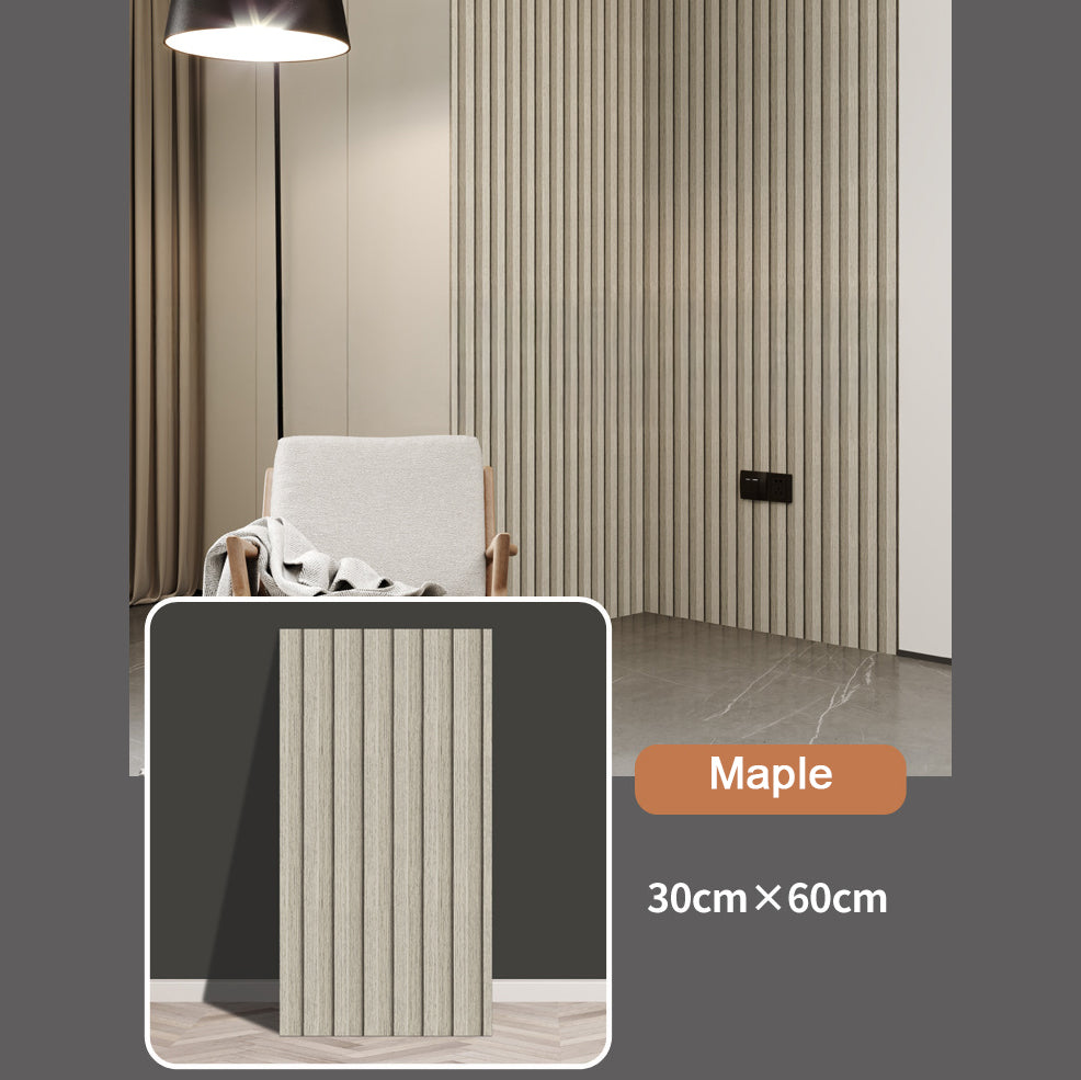 WAP003 - Faux Slat Self-Adhesive Wall Stickers– Peel and Stick Waterproof image 1