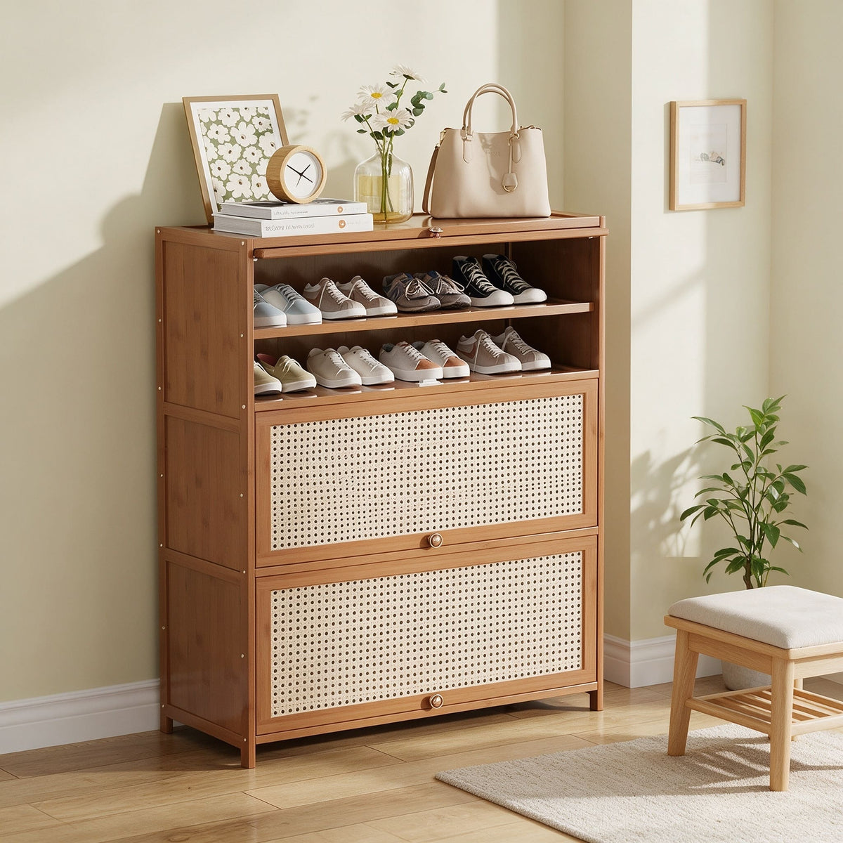 SOCE074 - BambooLoom Grand Entry Shoe Cabinet image 5