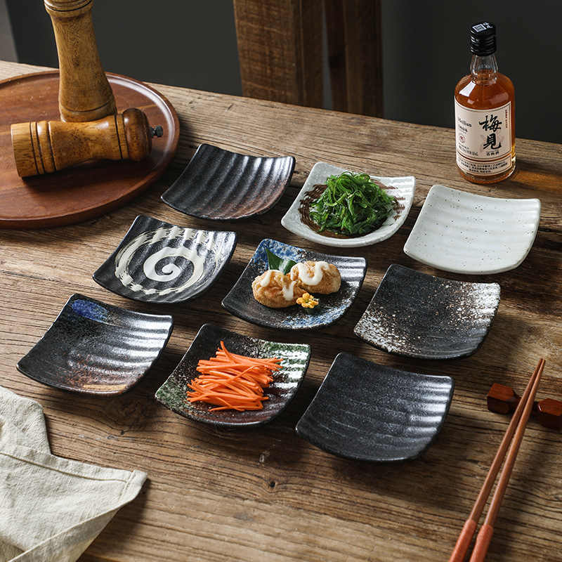 DISH006 - Japanese Ceramic Dipping & Appetizer Dish | Small Side Dish Plate image 0