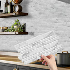 WAP005 - Waterproof PVC Decorative Self-Adhesive Marble Tile Wall Stickers image 0