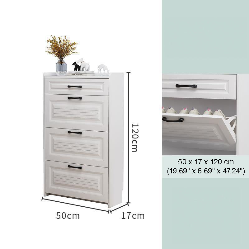 SOCE009 - Simply Modern Shoe Cabinet with Drawer and Top Storage image 8