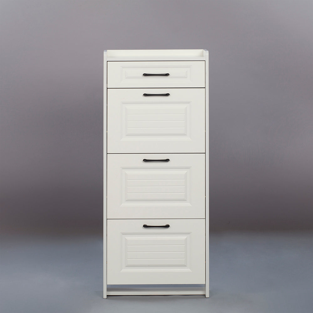 SOCE009 - Simply Modern Shoe Cabinet with Drawer and Top Storage image 6