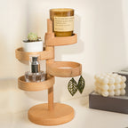 TYP-330 - Wooden Multi-Layer Rotating Storage Rack image 1