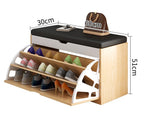 SOCE012 -  Craftsman Shoe Storage bench with Long Bench Seat image 12