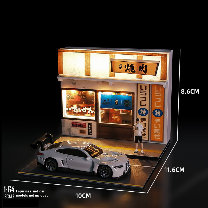 TOY001 - Lighted Miniature Street Scene Model – Realistic Diorama Display Kit image 4