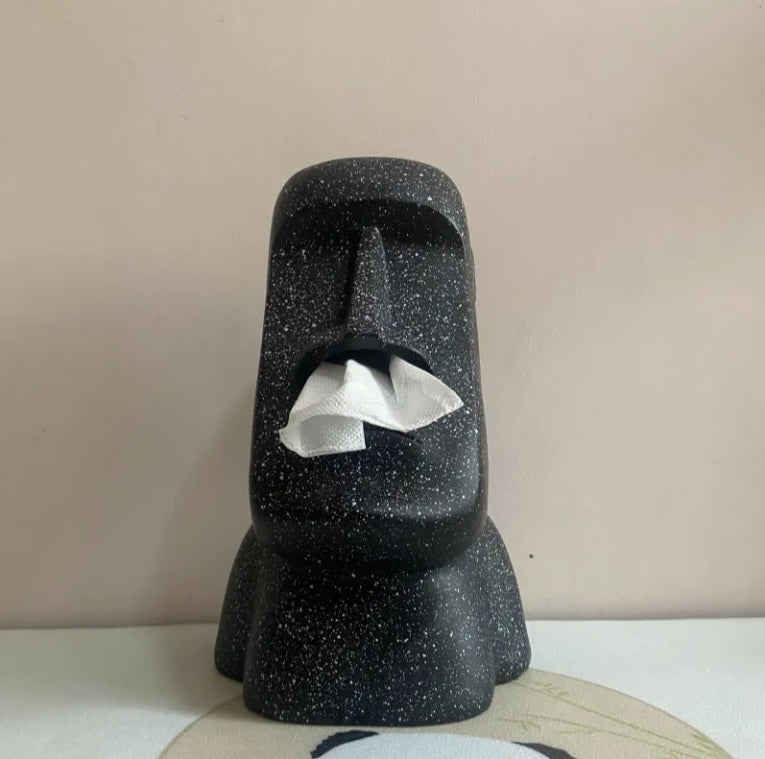 TPC229 - Black Moai Nostril Paper Box image 1