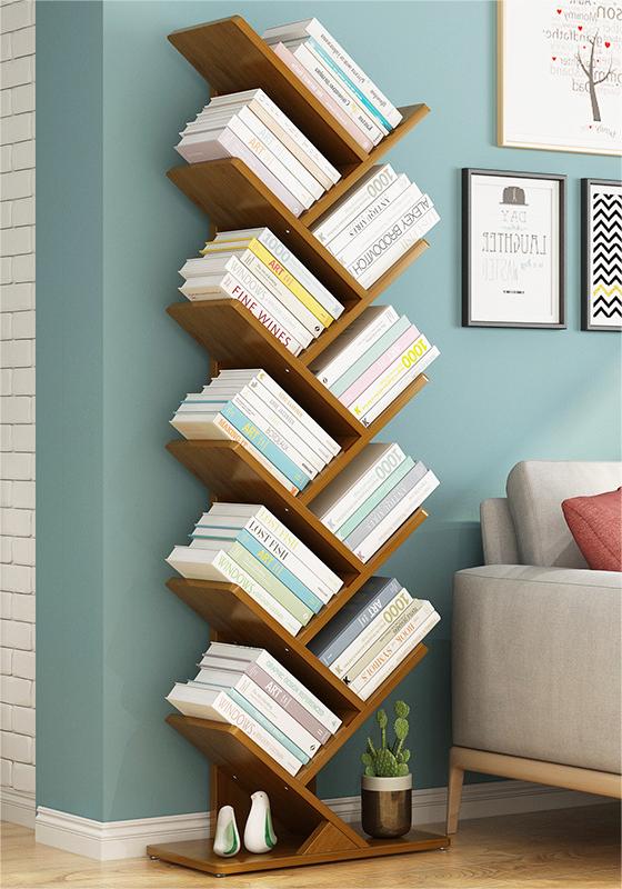 BS004 - L Bamboo Wood Bookshelf image 4