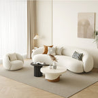 SOB033 - Trendy Minimalist Cloud Curve Sofa image 0