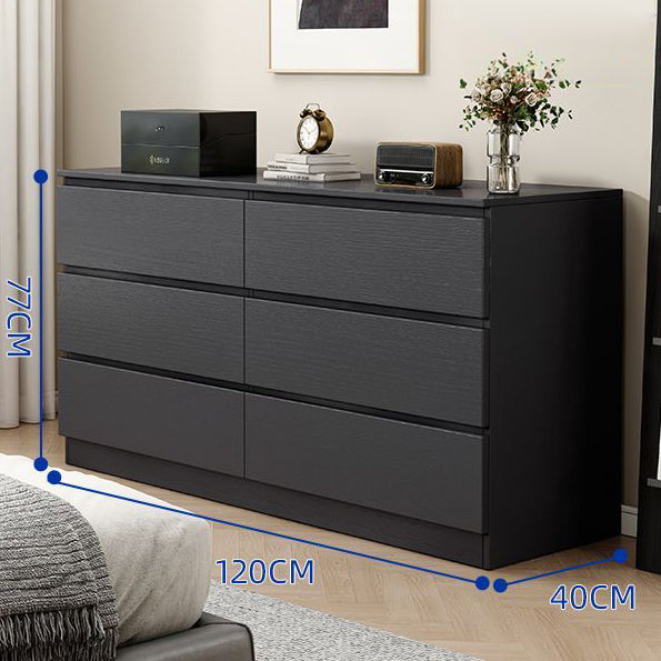 CBD028 - Elegant Multiple-Drawer Black Dresser Modern Accent Storage for Bedroom image 1