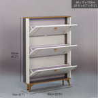 SOCE042 - Modern Minimalist Slim Shoe Cabinet image 6