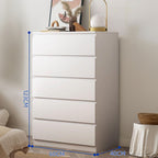 CBD029 - Elegant Drawer Dresser in White | Modern Storage Chest image 0