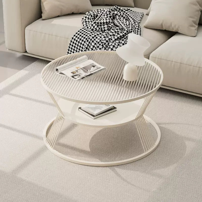 EDB037 - Cream Modern Minimalist Coffee Table image 0