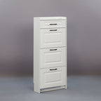 SOCE009 - Simply Modern Shoe Cabinet with Drawer and Top Storage image 5