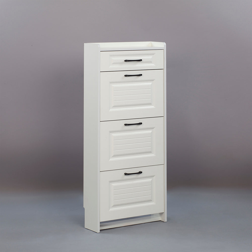 SOCE009 - Simply Modern Shoe Cabinet with Drawer and Top Storage image 5