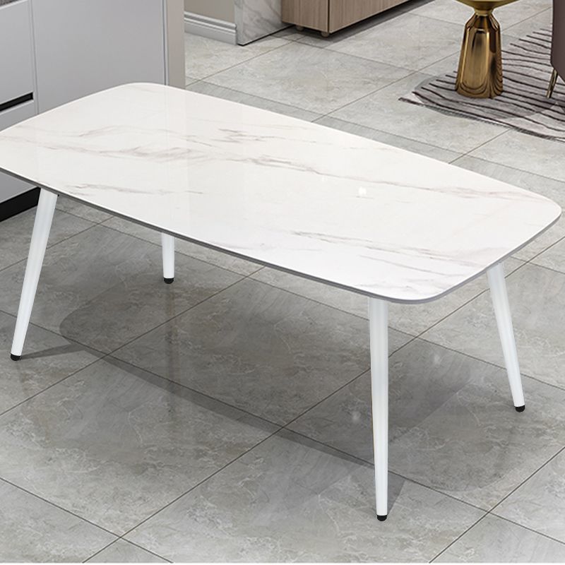 LDF023 - Modern Rectangular Rock Plate Dining Table image 0
