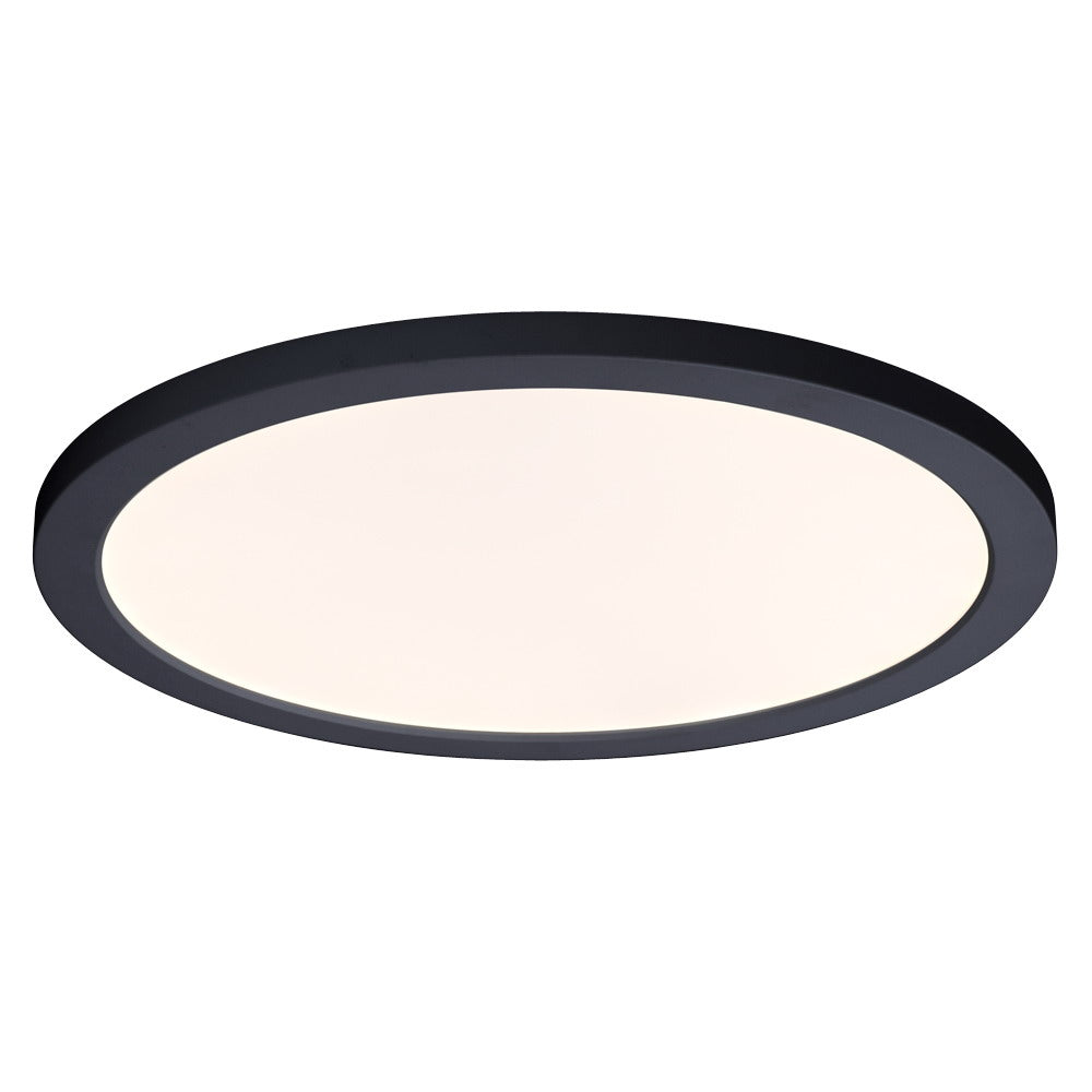 L648330BK - 12" LED Slimline Surface Mount BK 22W 3000K