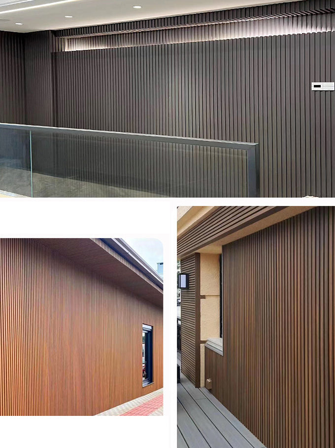 WAP012 - Outdoor Waterproof WPC Fluted Wall Panel – Exterior Wood Plastic Composite Siding
