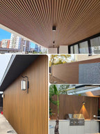WAP012 - Outdoor Waterproof WPC Fluted Wall Panel – Exterior Wood Plastic Composite Siding