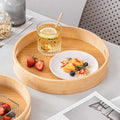 TRAY001 - Round Bamboo Creative Tray | Snack & Tea Serving Plate image 0