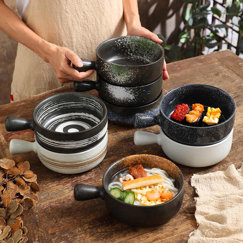 BOWL004 - Ceramic Handle Bowl | Multifunctional Tableware image 0