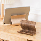 MD003 - Wooden Phone Stand – Minimalist Desktop Holder, Compact Creative Design image 2
