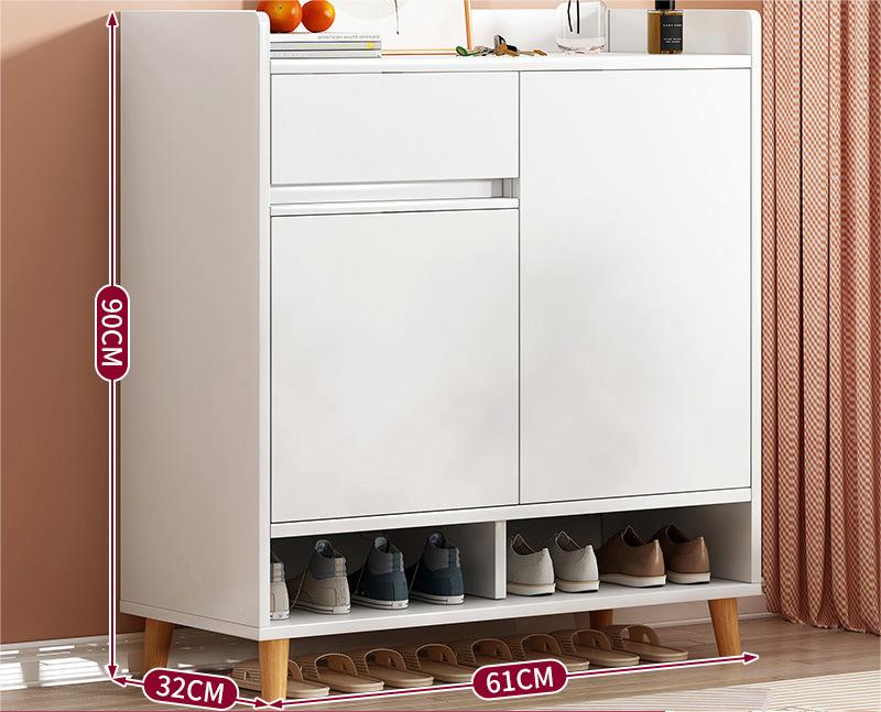 SOCE010 -  Craftsman Shoe Cabinet with Storage and Top Display Shelf image 5