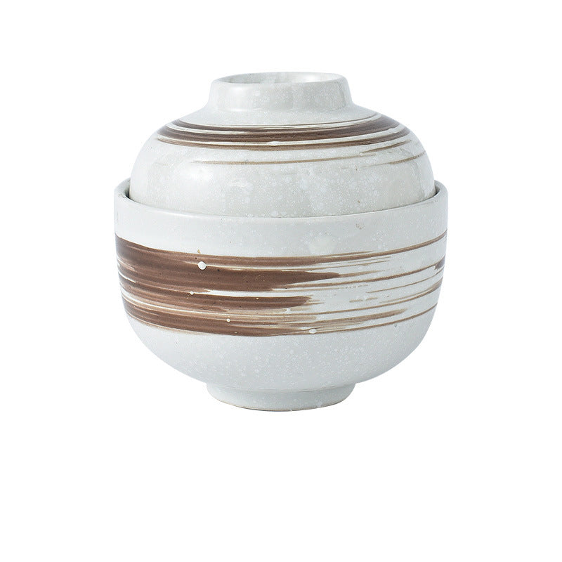 BOWL007 - Ceramic Mini Casserole Soup Bowl with Lid image 5