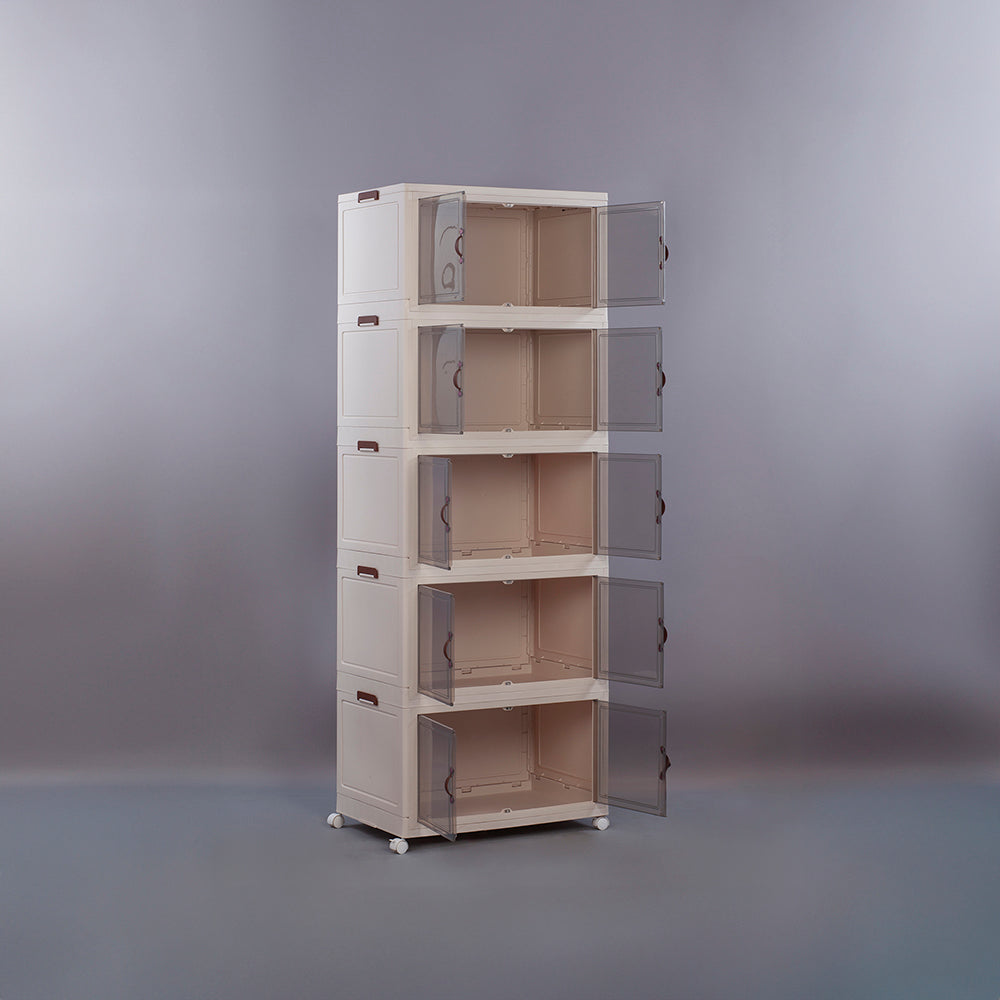 BS025 - Installation-Free Plastic Multi-Layer Storage Cabinets image 3