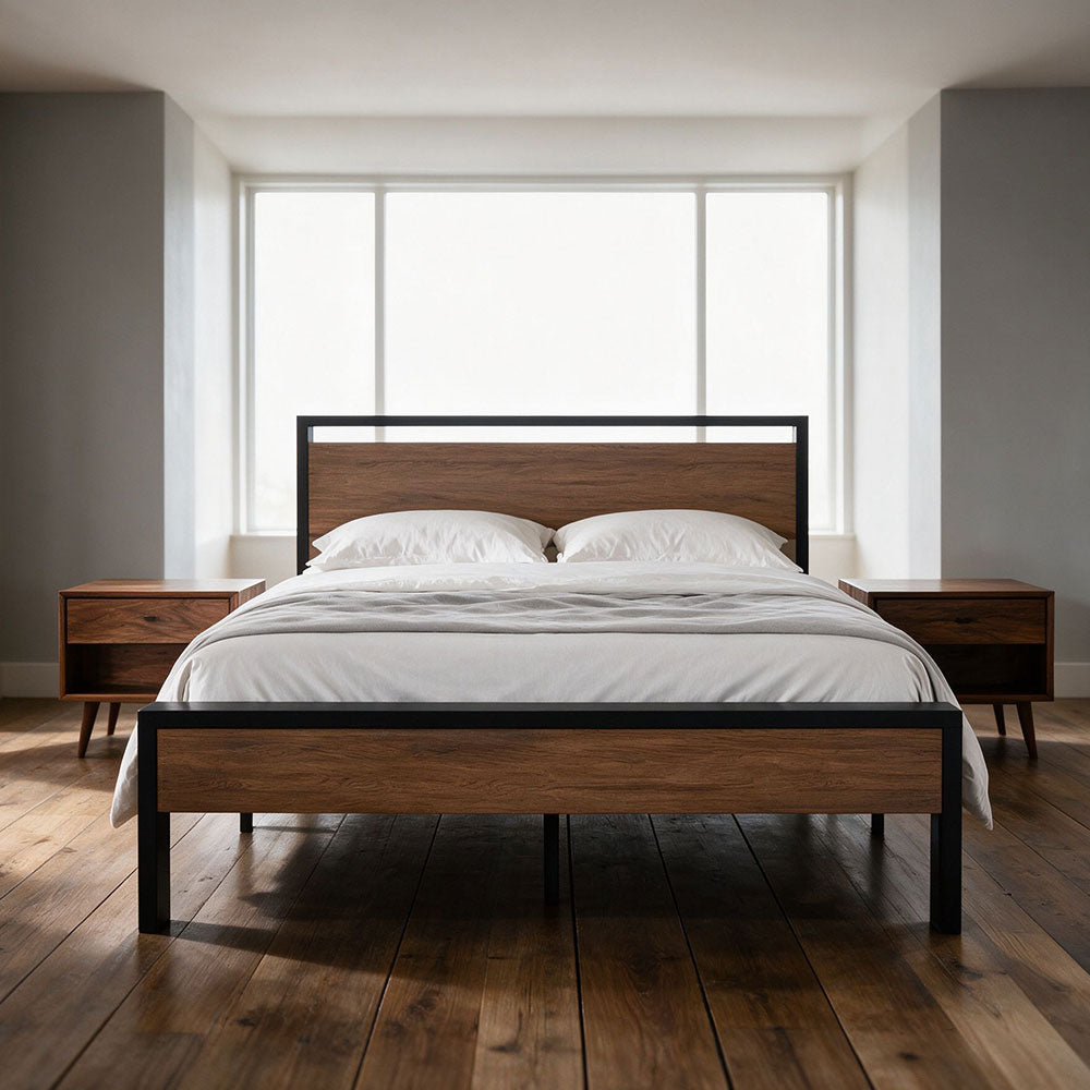 BD018 - Roostic Industrial Platform Bed Frame image 0
