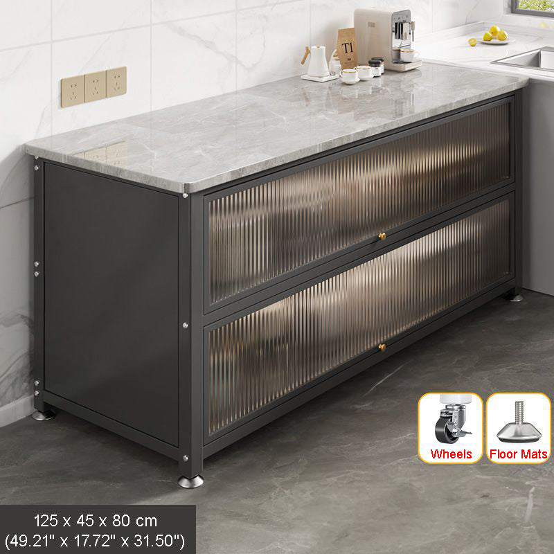 WCK015 - Sintered Stone Kitchen Storage Rack Multifunctional Cabinet image 4