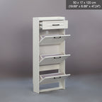SOCE009 - Simply Modern Shoe Cabinet with Drawer and Top Storage image 7
