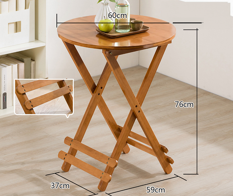 LDF008 - Foldable Simple Portable Outdoor Small Round Table image 3