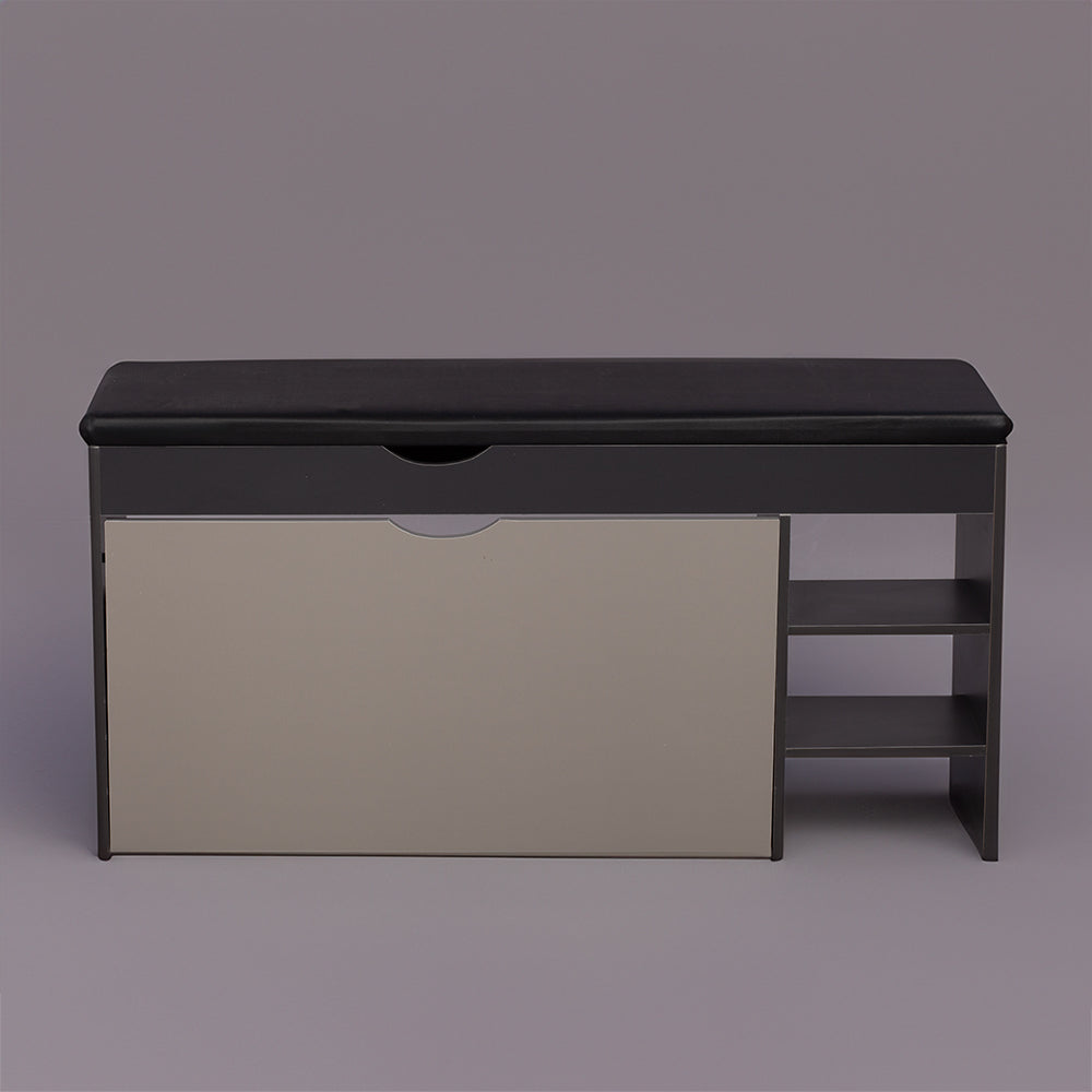 SOCE012 -  Craftsman Shoe Storage bench with Long Bench Seat image 10