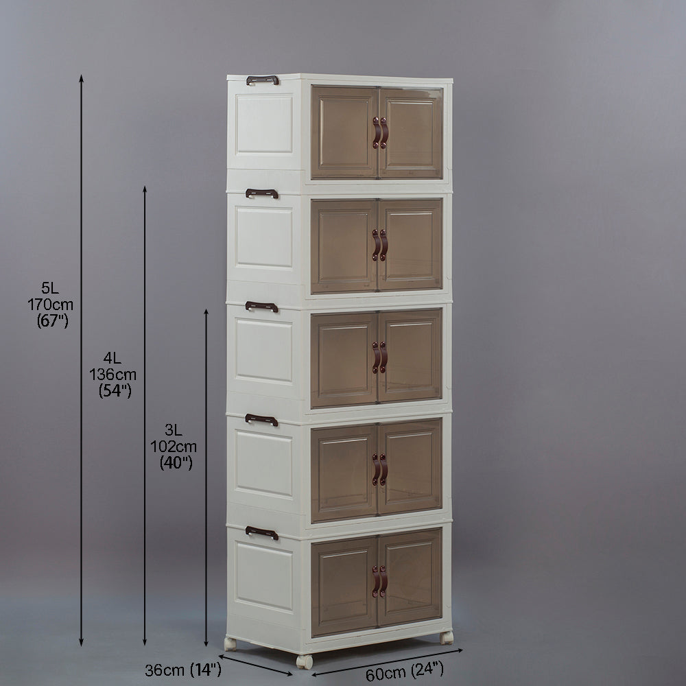 BS025 - Installation-Free Plastic Multi-Layer Storage Cabinets image 13