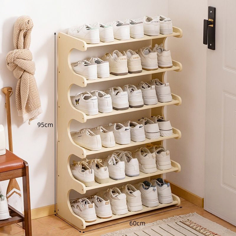 SEC003 - Simple Bamboo Multi-Layer Narrow Shoe Rack for Entryway Storage image 4