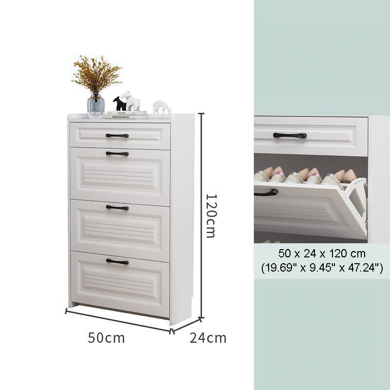 SOCE009 - Simply Modern Shoe Cabinet with Drawer and Top Storage image 9