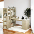 GD008 - Bookcase Integrated Corner Desk image 1
