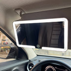 VAN004 - Car Sun Visor LED Makeup Mirror – Rechargeable, 3-Level Dimmable image 0