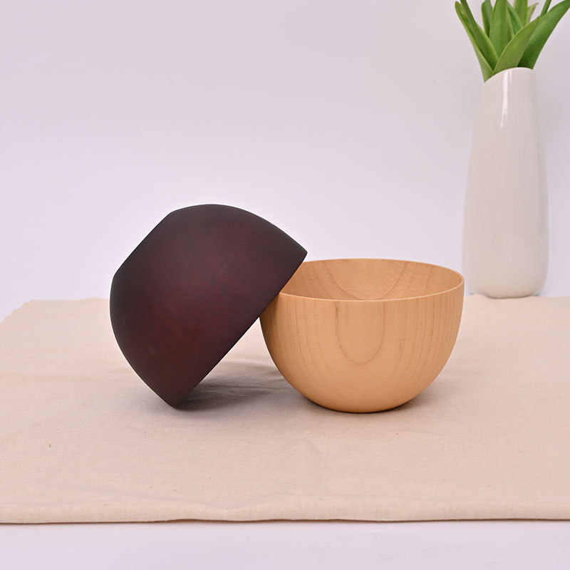BOWL011 - Natural Wooden Rice Bowl image 0