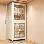 CC053 - Foldable Movable Wardrobe Multi-Layer Clothing Storage Cabinet image 4