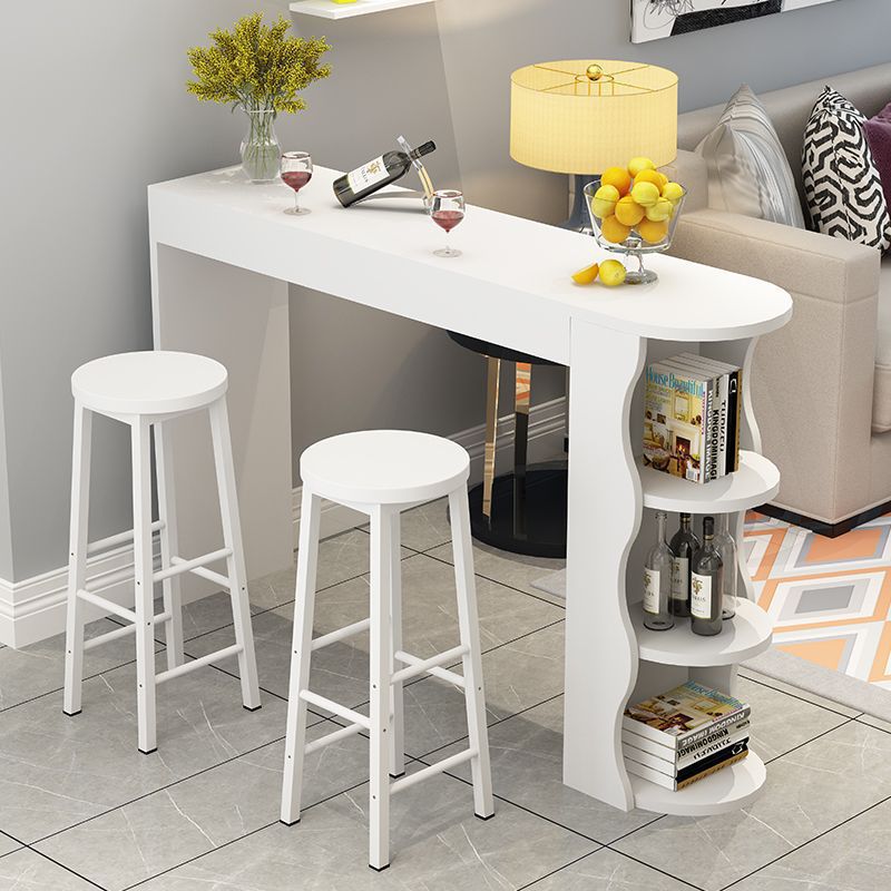 BAR001 - Stylish 3-Tier Dining Table Set for 2 Chair Counter Table with Storage image 2