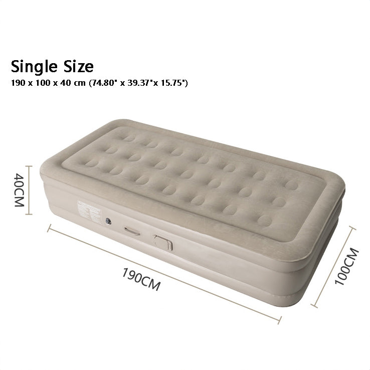 ARM002 - Camping Power Cable-Free Build-in Pump Air Mattress - High Version image 2