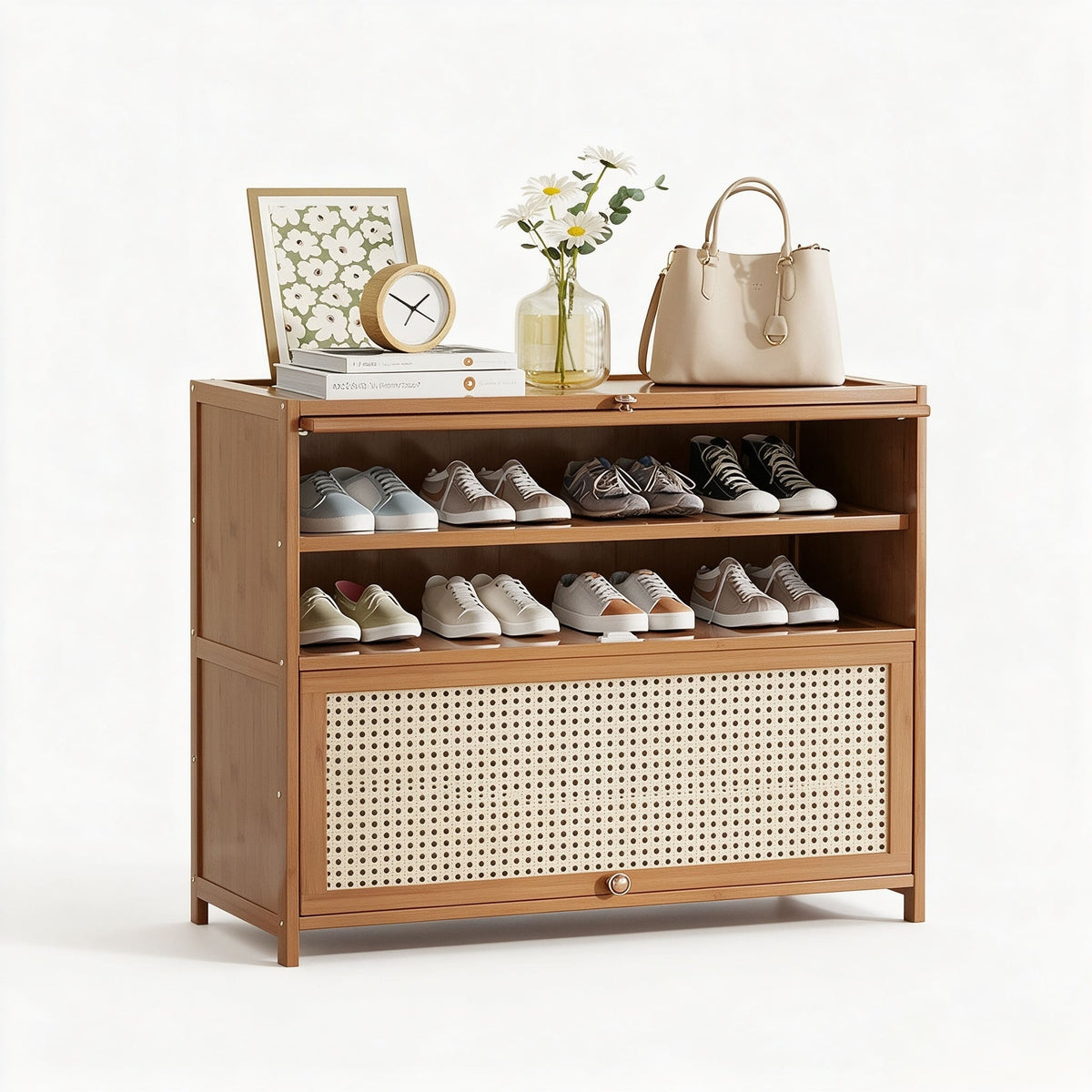 SOCE074 - BambooLoom Grand Entry Shoe Cabinet image 1