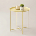 ST015 - Modern Minimalist Cream-Style Round Side Table image 0