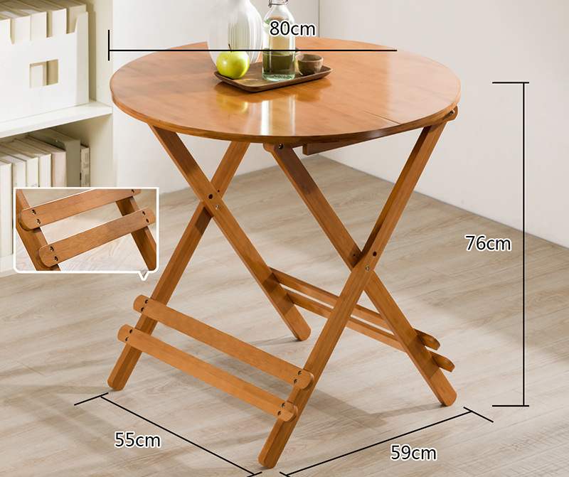 LDF008 - Foldable Simple Portable Outdoor Small Round Table image 5