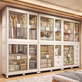 CC053 - Foldable Movable Wardrobe Multi-Layer Clothing Storage Cabinet image 0